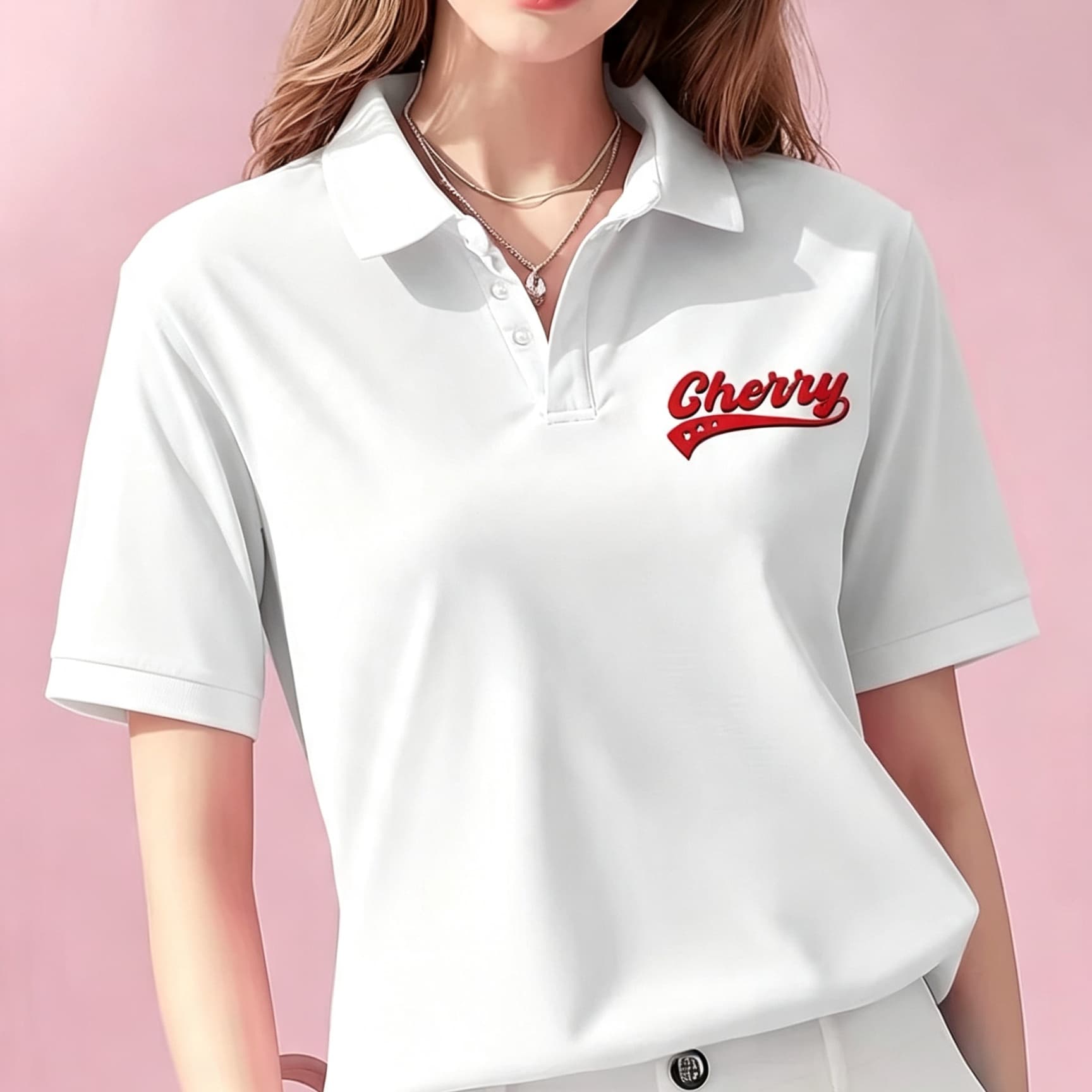 Men'S Polo Formal Wear - بلوزة بولو بيضاء عصرية للجنسين بتصميم
