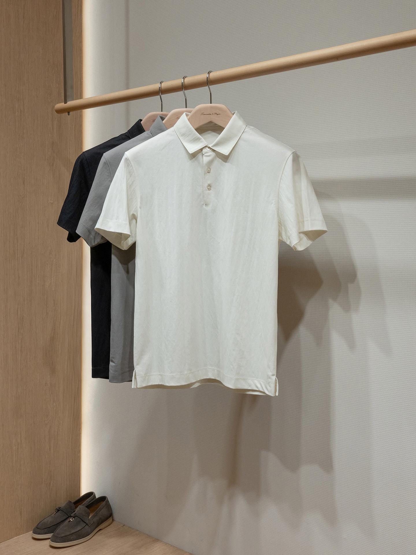Men'S Polo Formal Wear - قميص بولو بأكمام قصيرة من الكتان