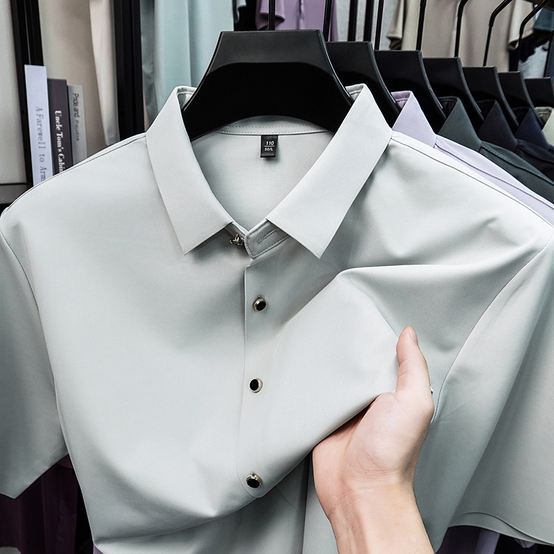 Men Formal Office Wear Shirts - قميص رجالي صيفي كاجوال 2026 بقصة