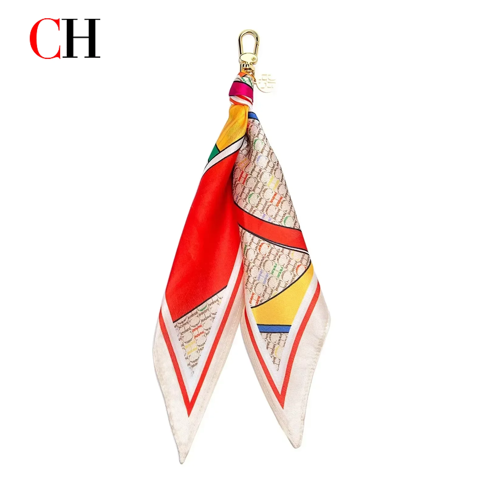 سلسلة مفاتيح على شكل وشاح من C - مراجعة Monogrammed Handkerchief وسعره