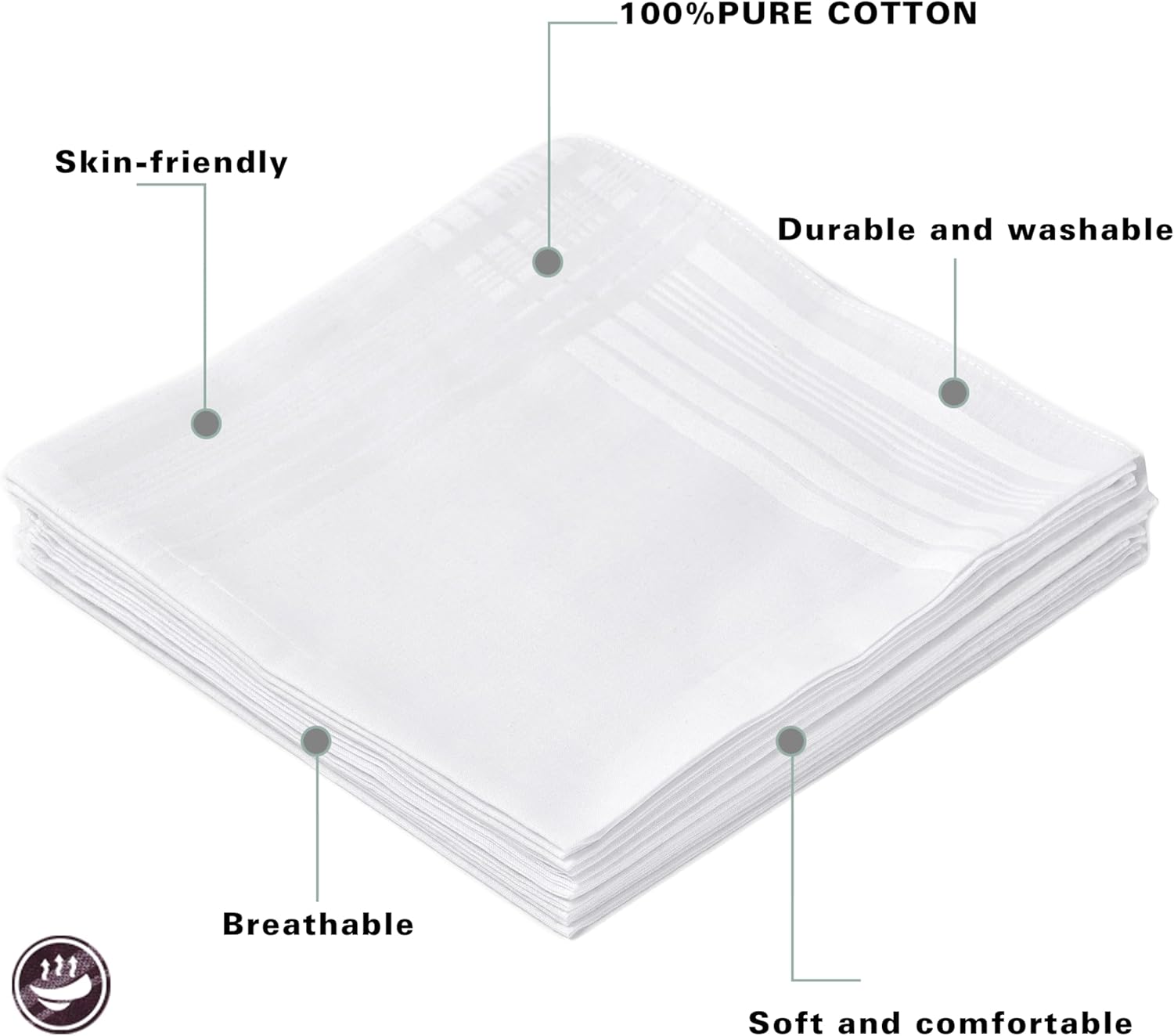 منديل رجالي من القطن بنسبة 100 - مراجعة Monogrammed Handkerchief وسعره