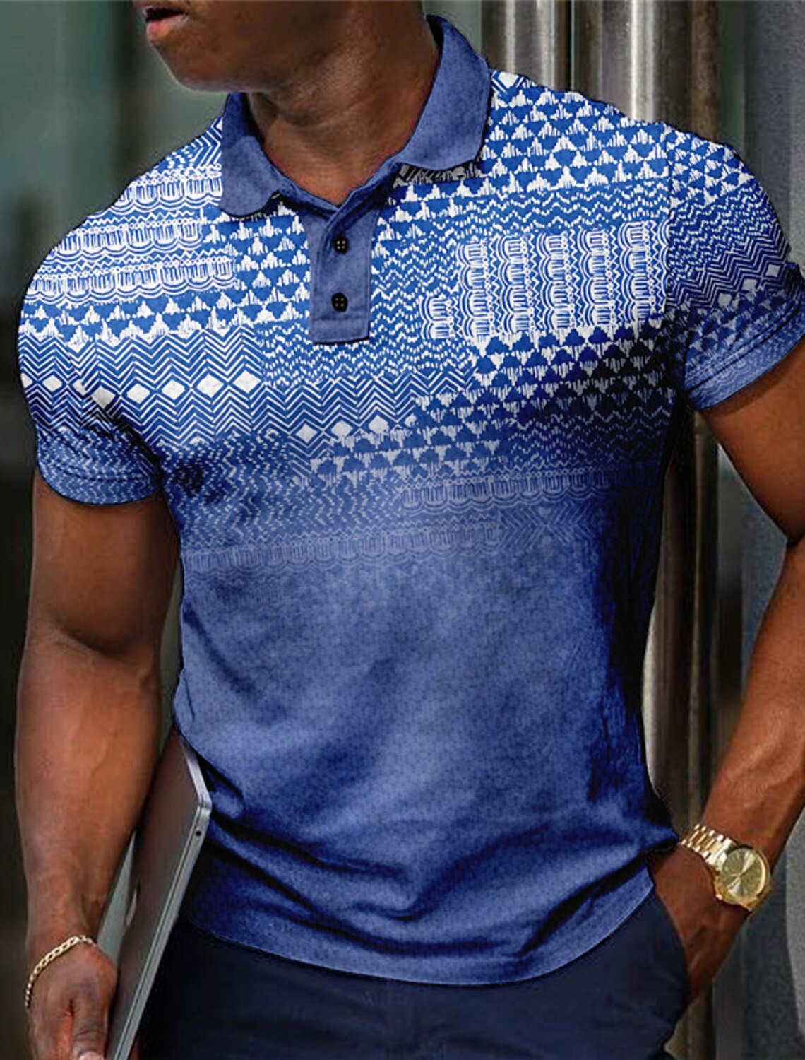 أزياء الرجال قمصان بولو منقوشة - مراجعة Men'S Polo Formal Wear وسعره
