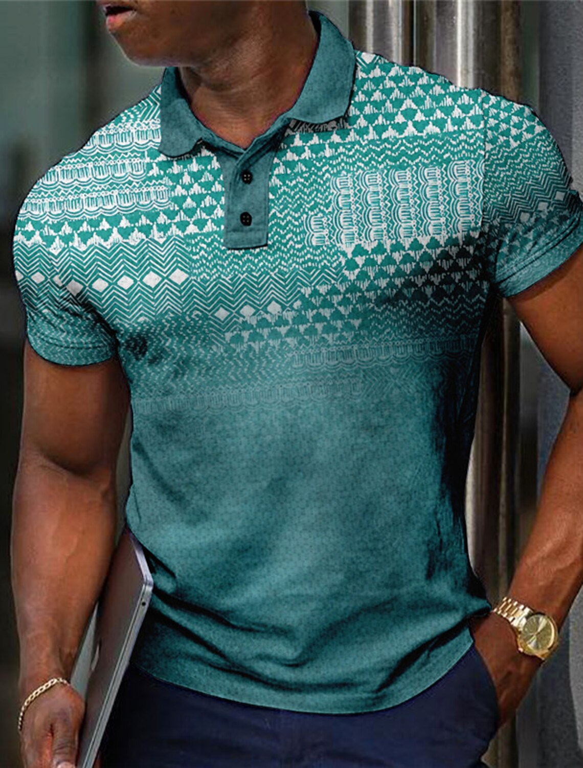 أزياء الرجال قمصان بولو منقوشة - مراجعة Men'S Polo Formal Wear وسعره