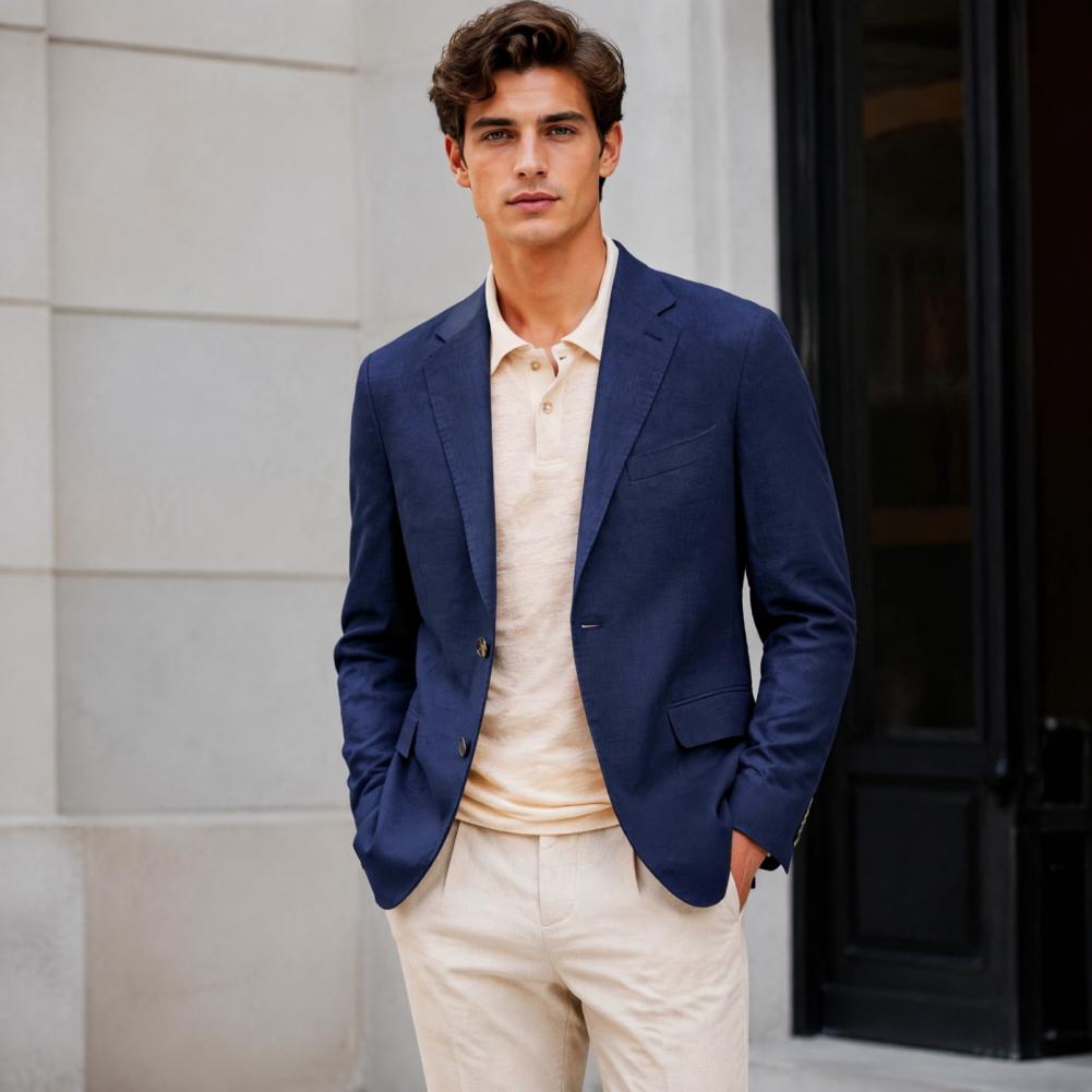 سترة رجالية كاجوال، جاكيت بدلة - مراجعة Men Formal Office Wear Shirts وسعره