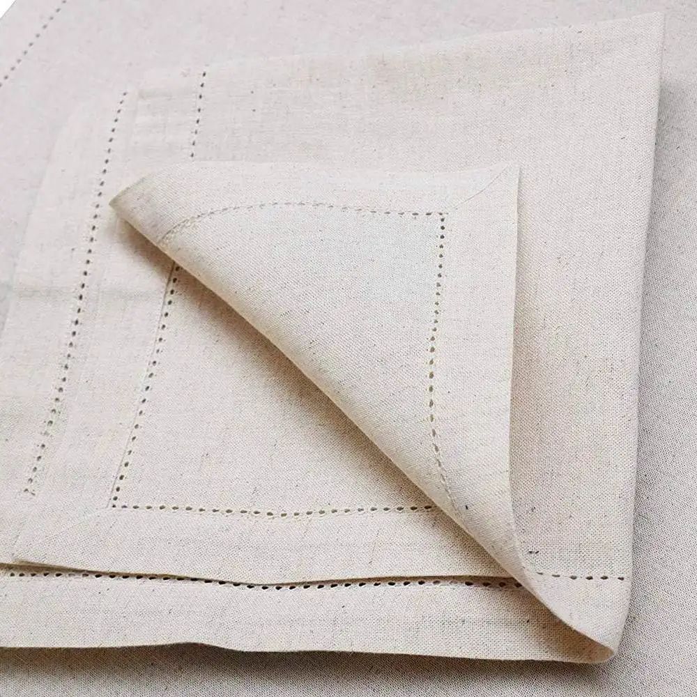 6 قطع مناديل كتان بيضاء، منادي - مراجعة Monogrammed Handkerchief وسعره