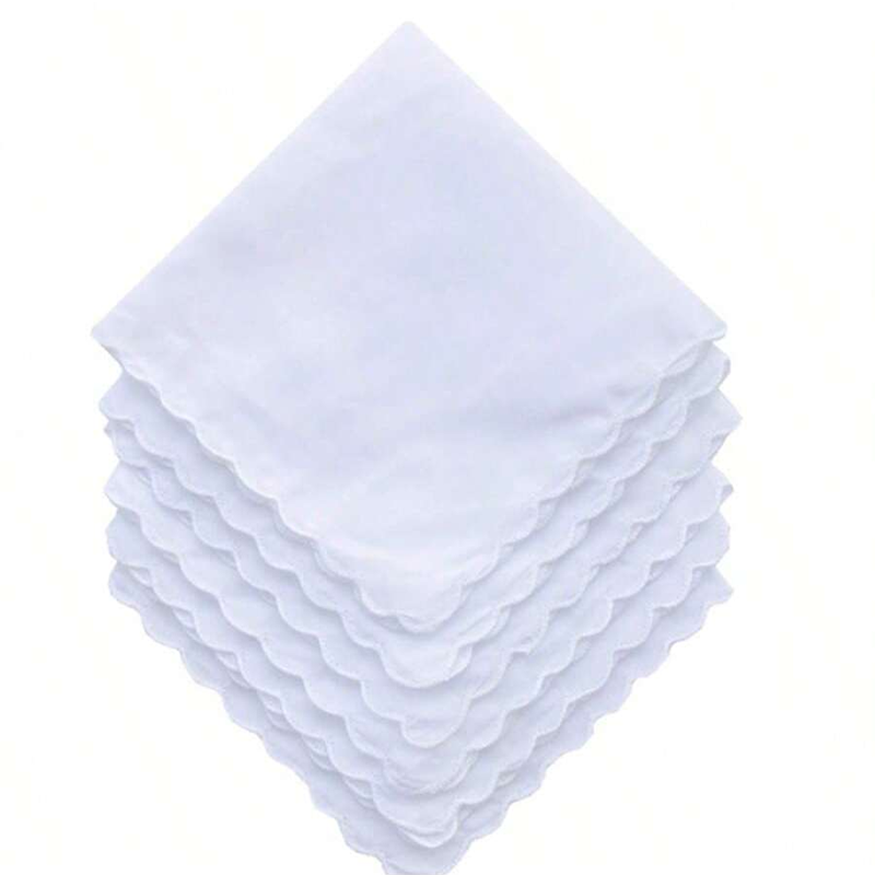 6 قطع/مناديل قطنية على شكل مرو - مراجعة Monogrammed Handkerchief وسعره