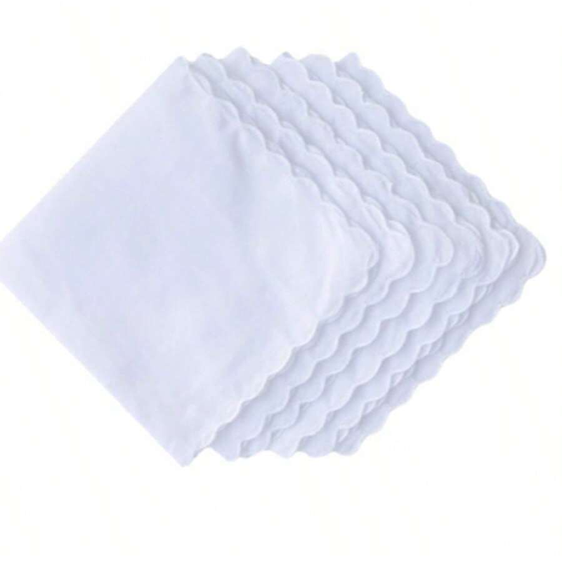 6 قطع/مناديل قطنية على شكل مرو - مراجعة Monogrammed Handkerchief وسعره