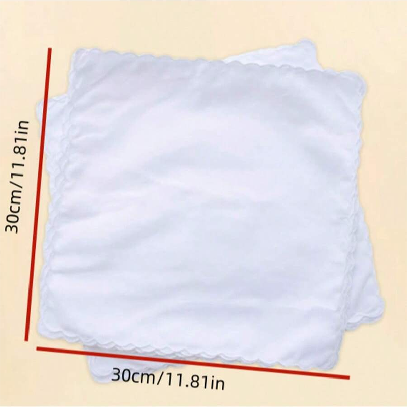 6 قطع/مناديل قطنية على شكل مرو - مراجعة Monogrammed Handkerchief وسعره