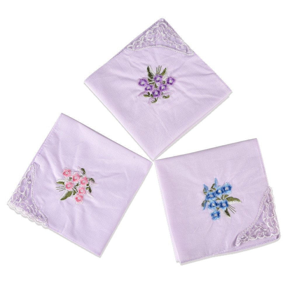 3 قطع الفاخرة القطن النساء بال - مراجعة Monogrammed Handkerchief وسعره