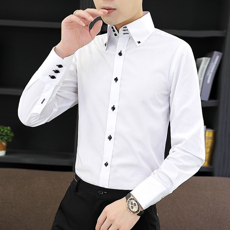 قميص تنفيذي للرجال لربيع الخري - مراجعة Men Formal Office Wear Shirts وسعره